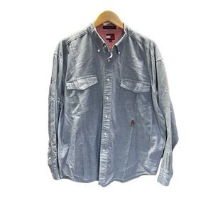 Tommy Hilfiger Extra Large (XL) Long Sleeve Light Blue Button Down